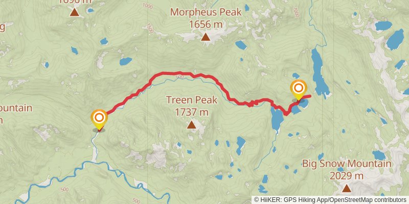 Snoqualmie Lake Trail stage 2 Map