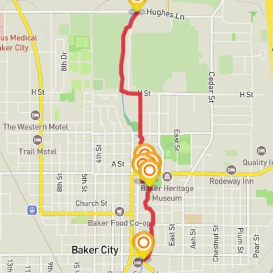 An image depicting the trail Leo Adler Parkway and its surrounding area.