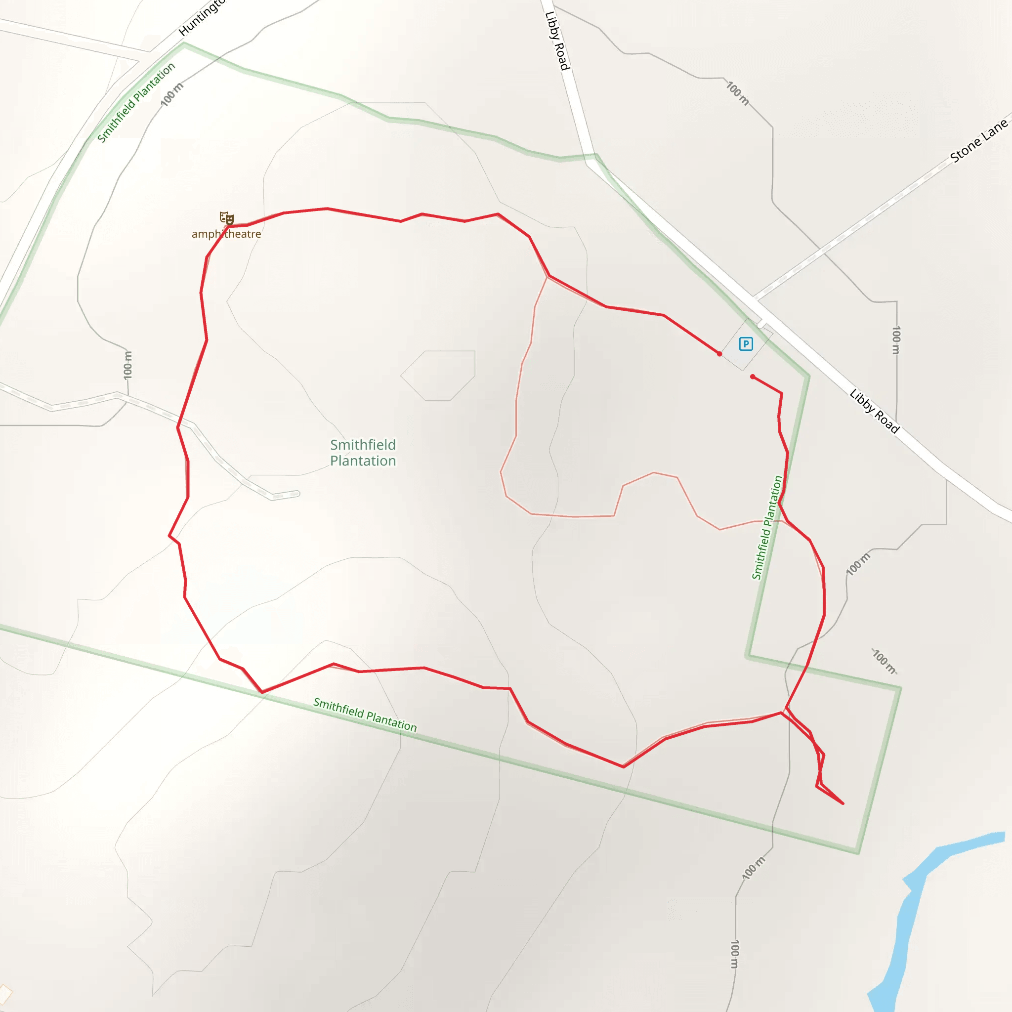 Libby Road Loop mobile static map