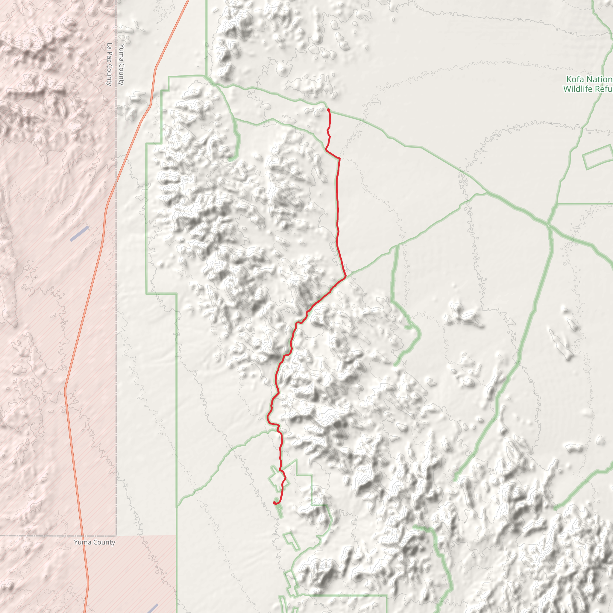 McPherson Pass Road mobile static map
