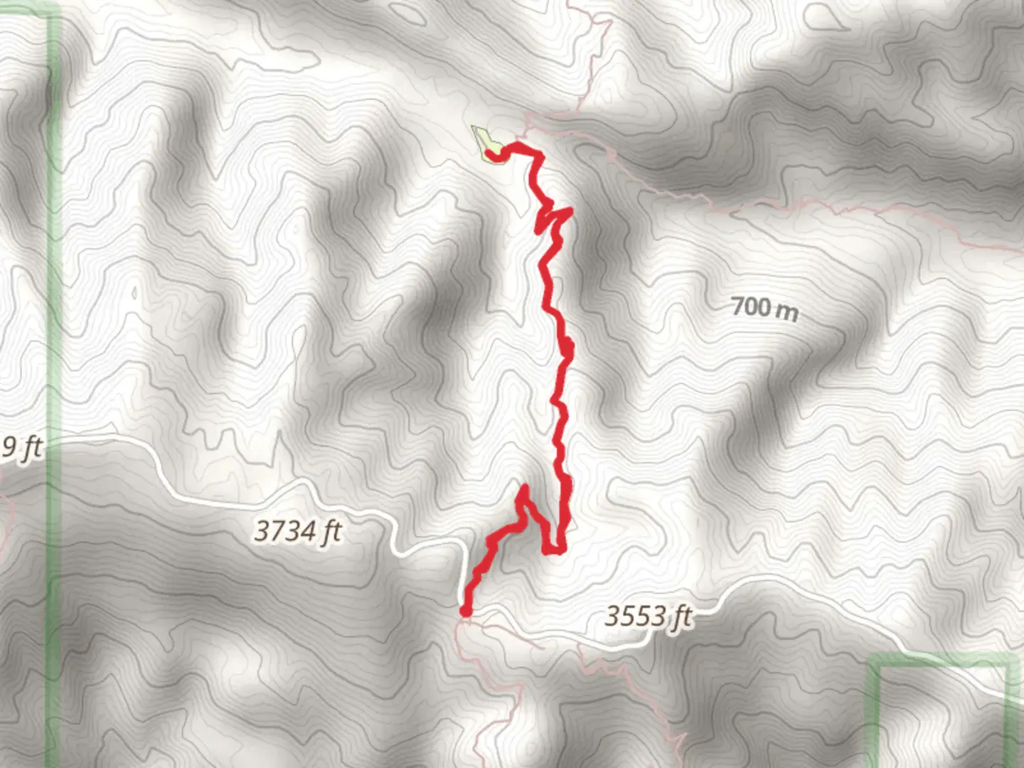 An image depicting the trail Cold Spring Saddle and Cold Spring Trail and its surrounding area.