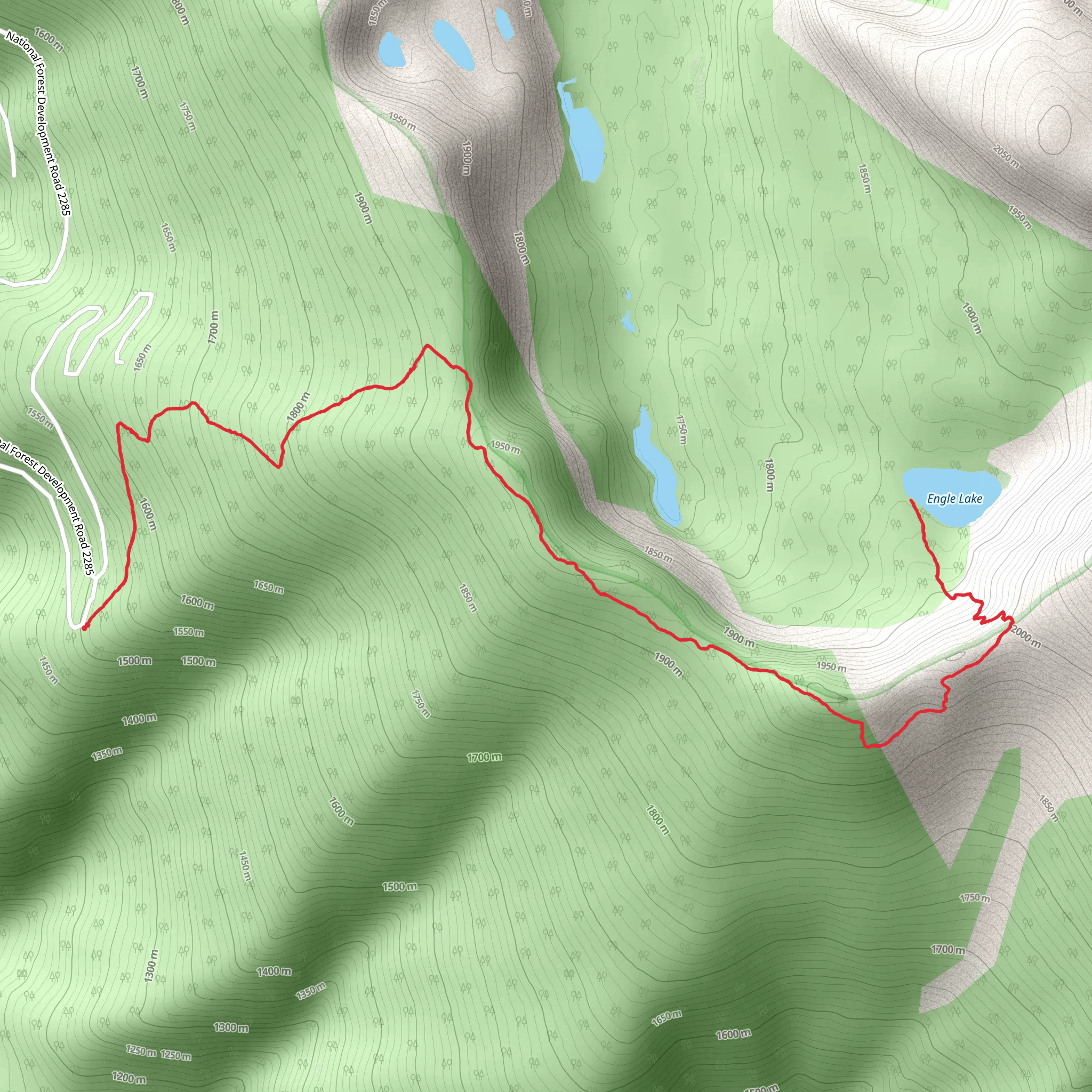 Engle Lake Trail mobile static map