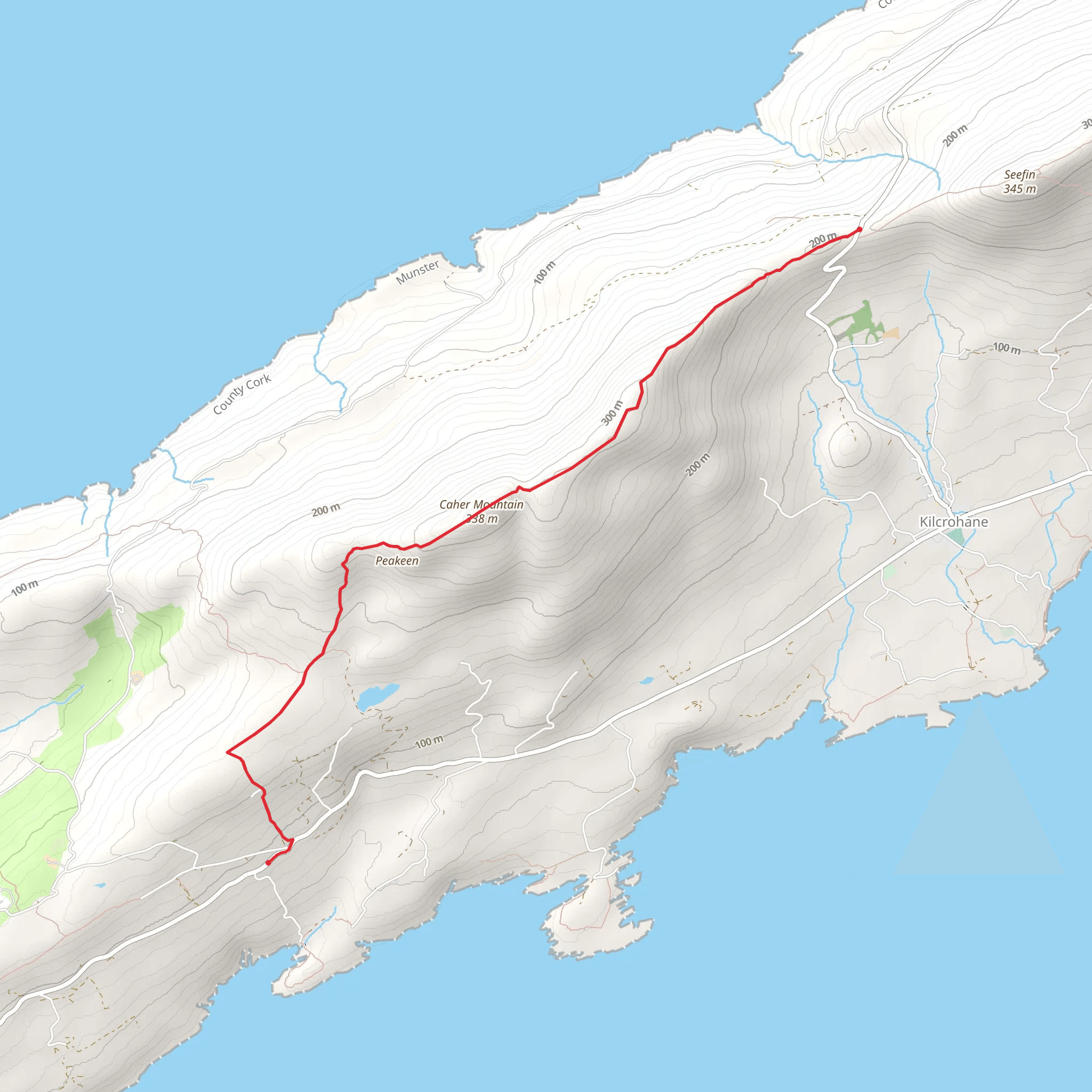 Sheep's Head - Peakeen Ridge Walk mobile static map