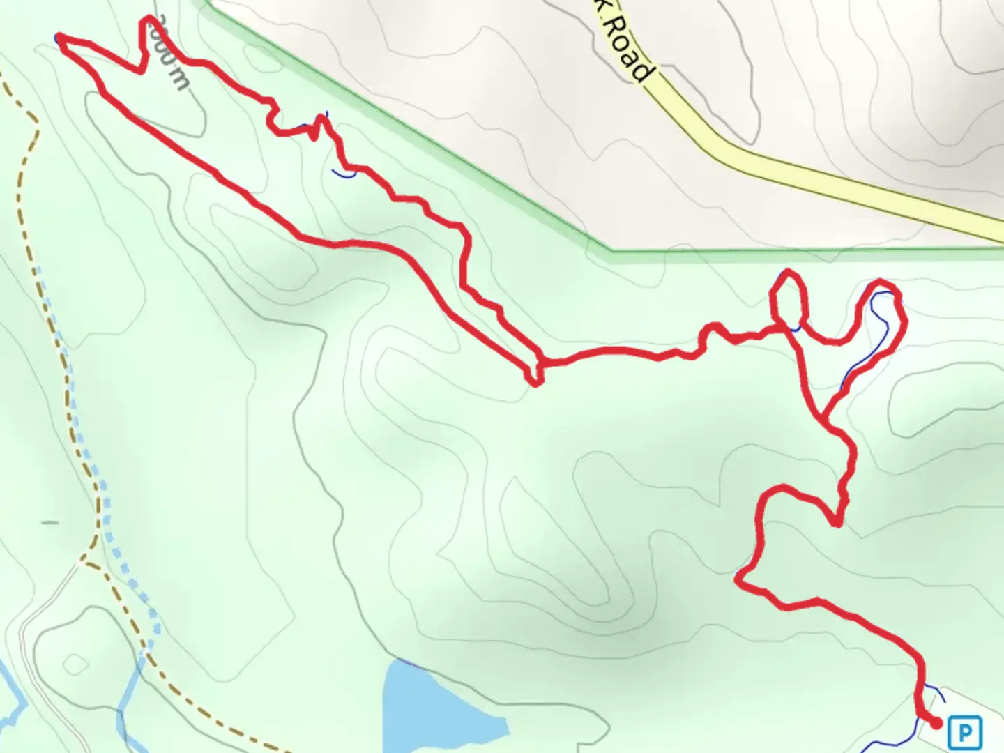 An image depicting the trail Juniper Valley Loop and its surrounding area.