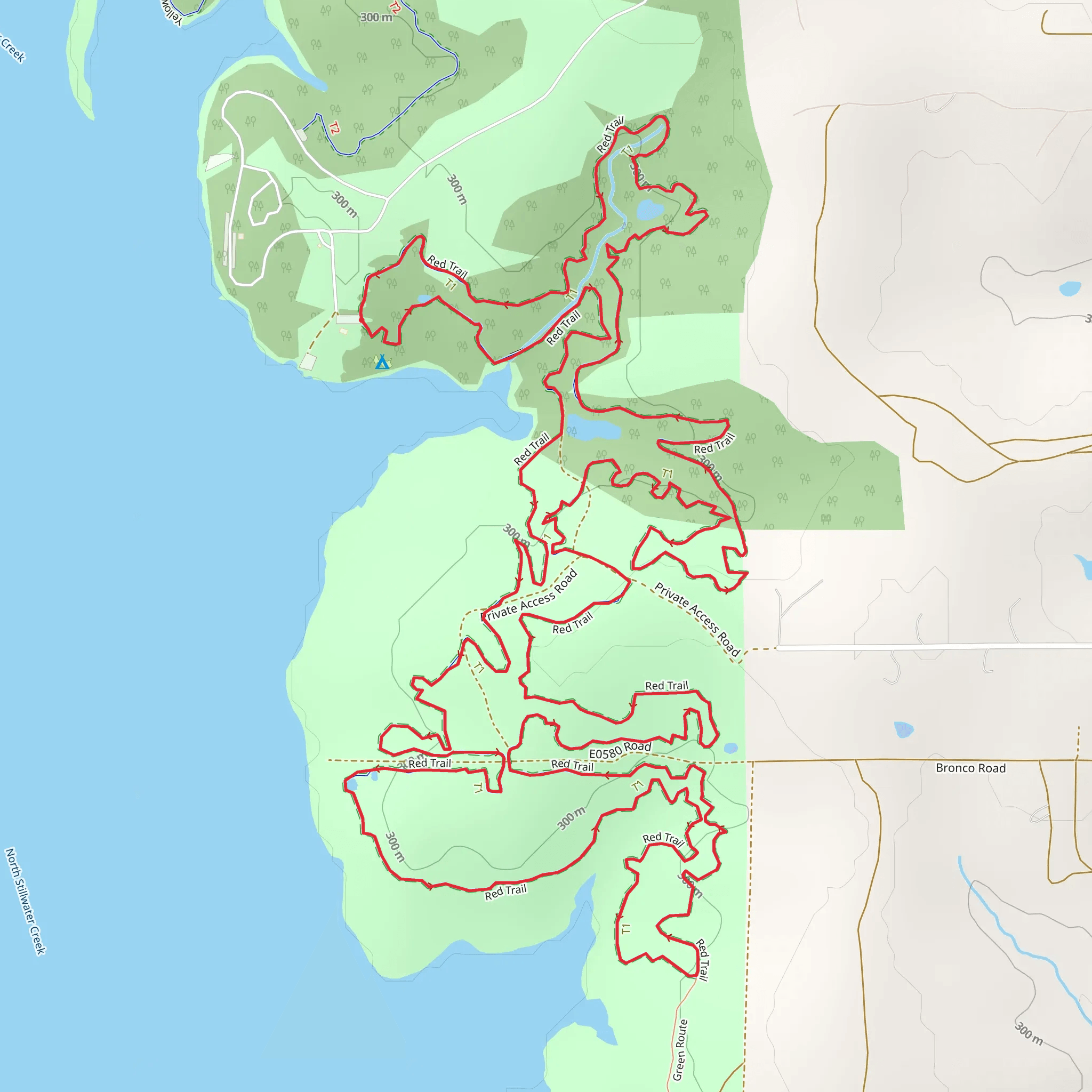 Red Route Loop mobile static map