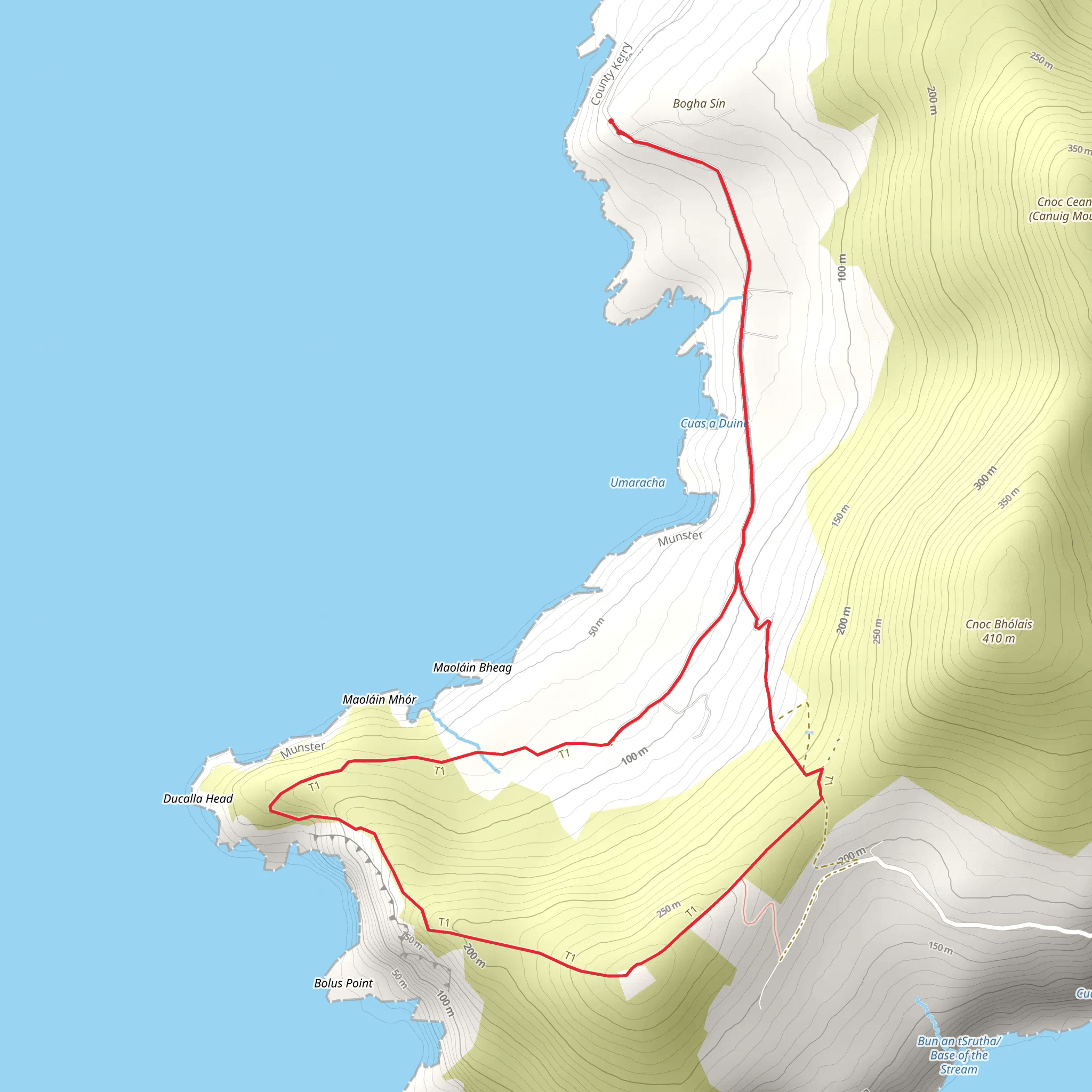 Bolus Barracks Loop mobile static map