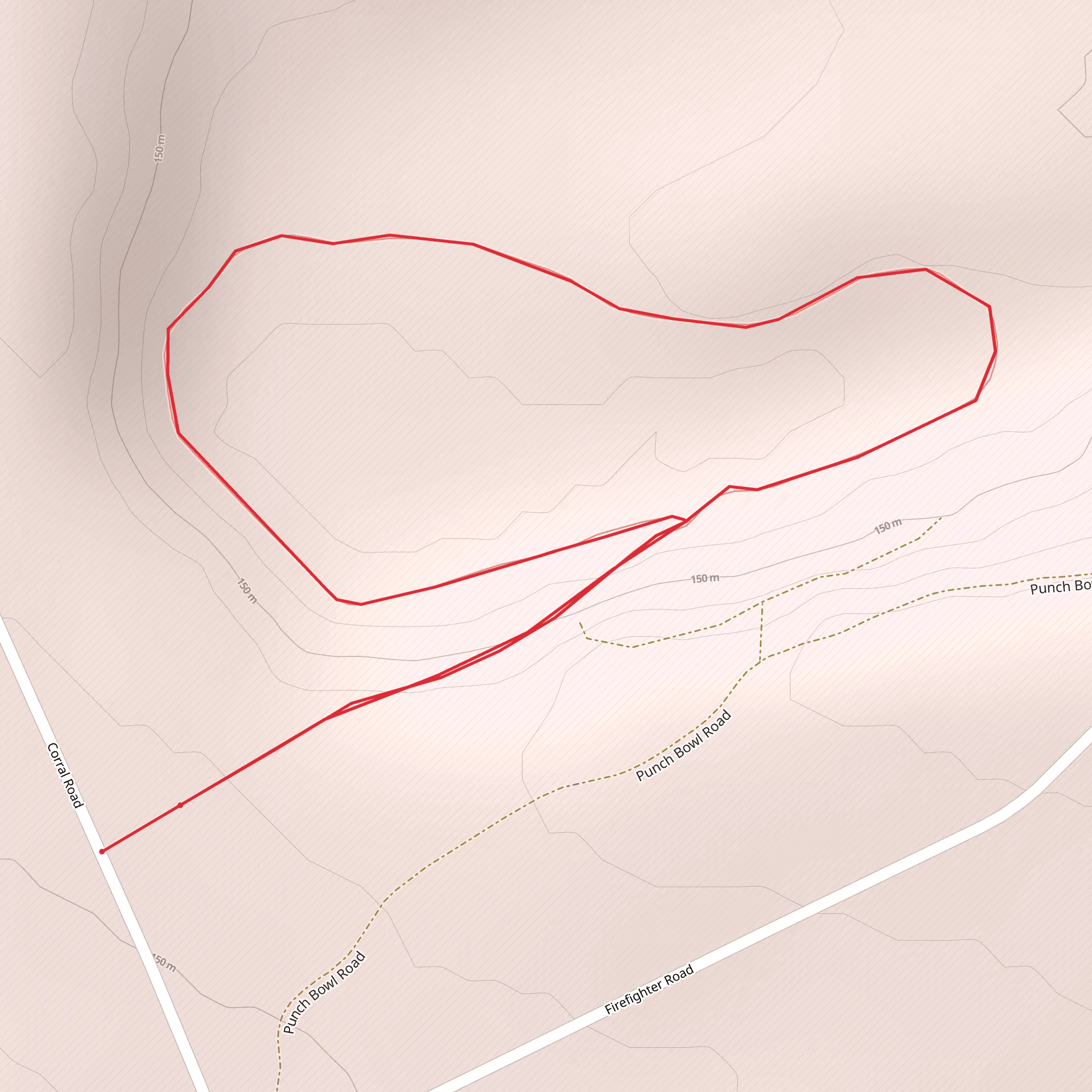 Corral Road Loop mobile static map