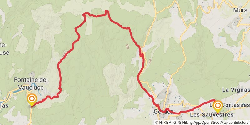 Tour of Luberon stage 9 Map