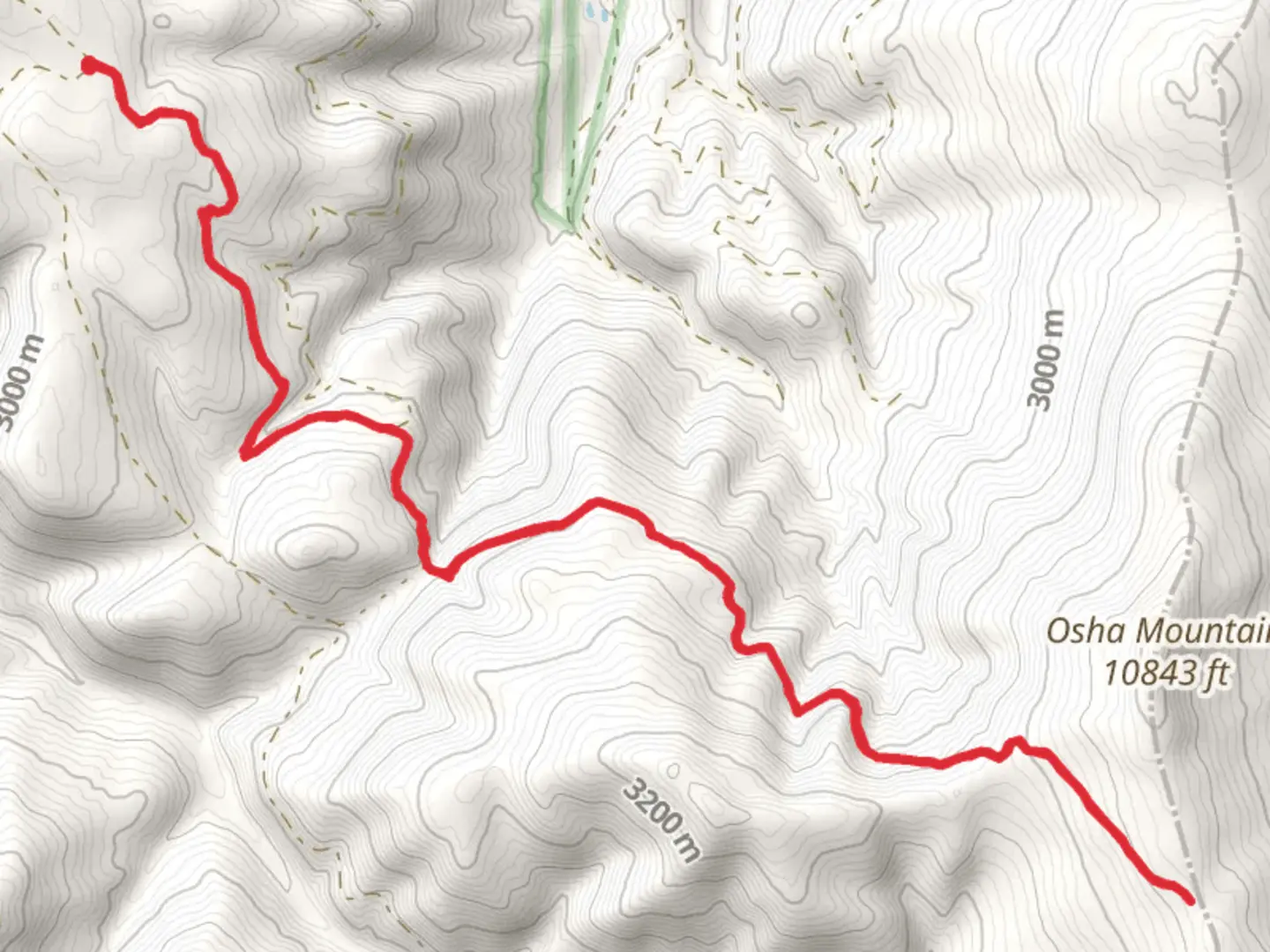An image depicting the trail South Boundary Trail and its surrounding area.