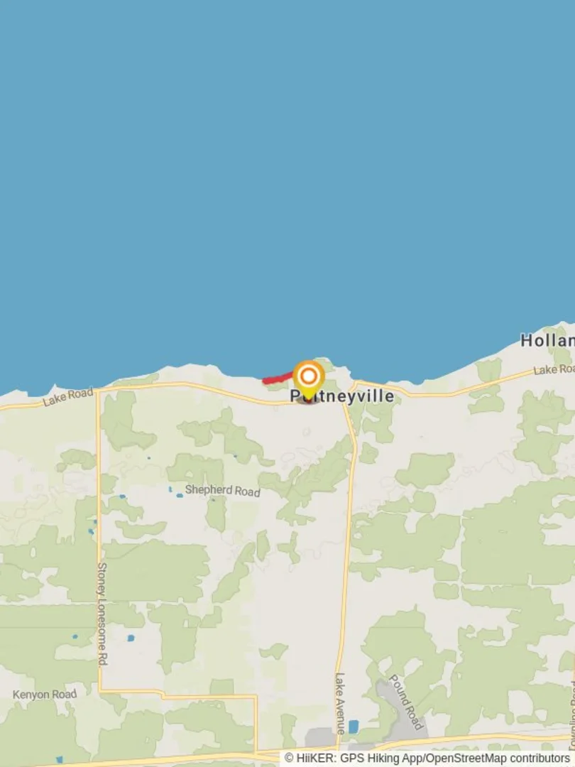 An image depicting the trail Lakeview Cemetery Trail - Pultneyville and its surrounding area.