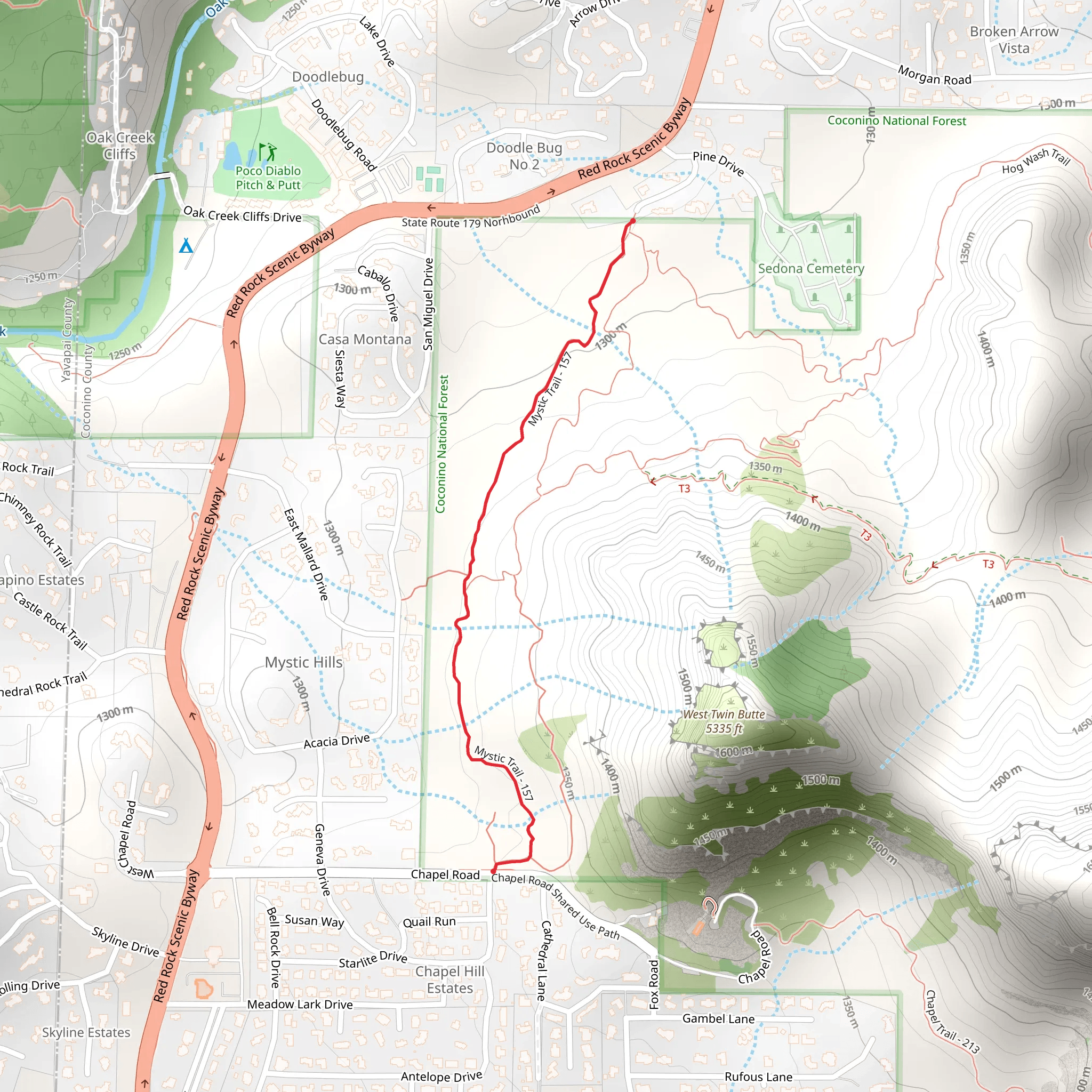 Mystic Trail mobile static map