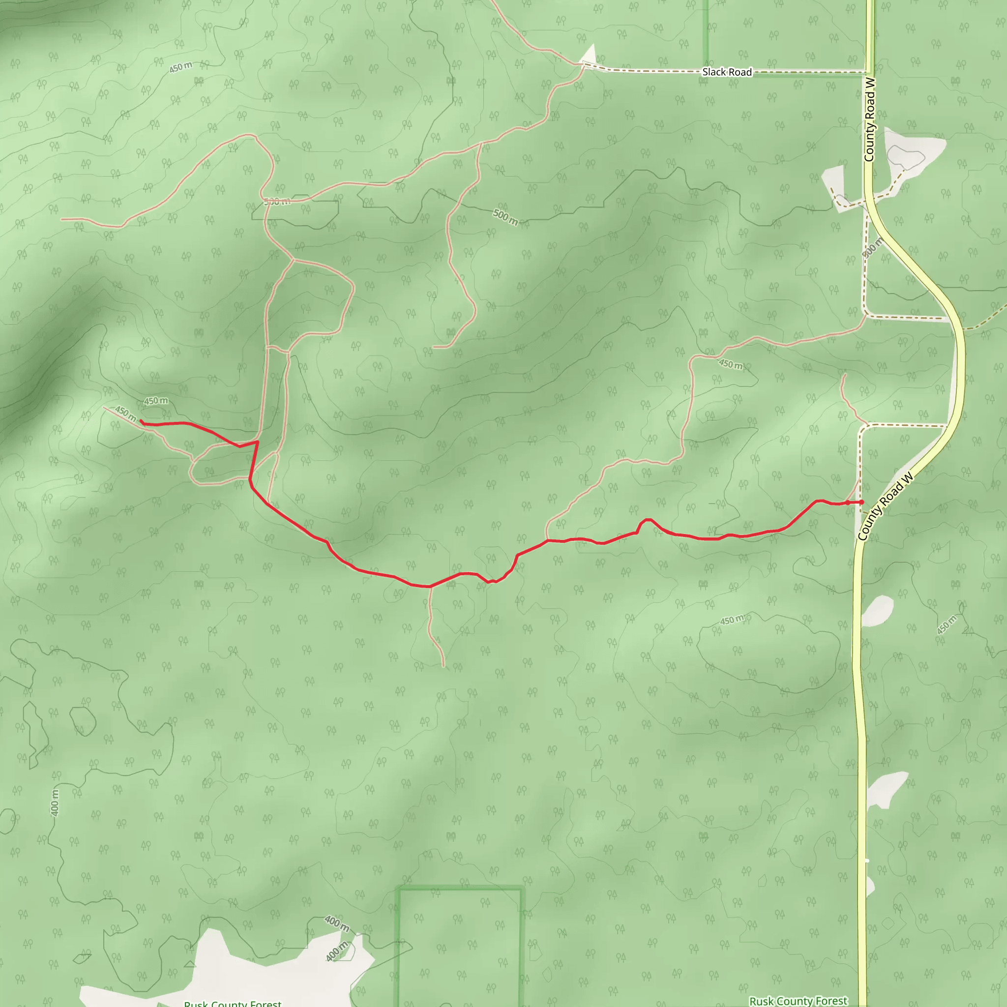 Blue Hills Felsenmeer Trail mobile static map
