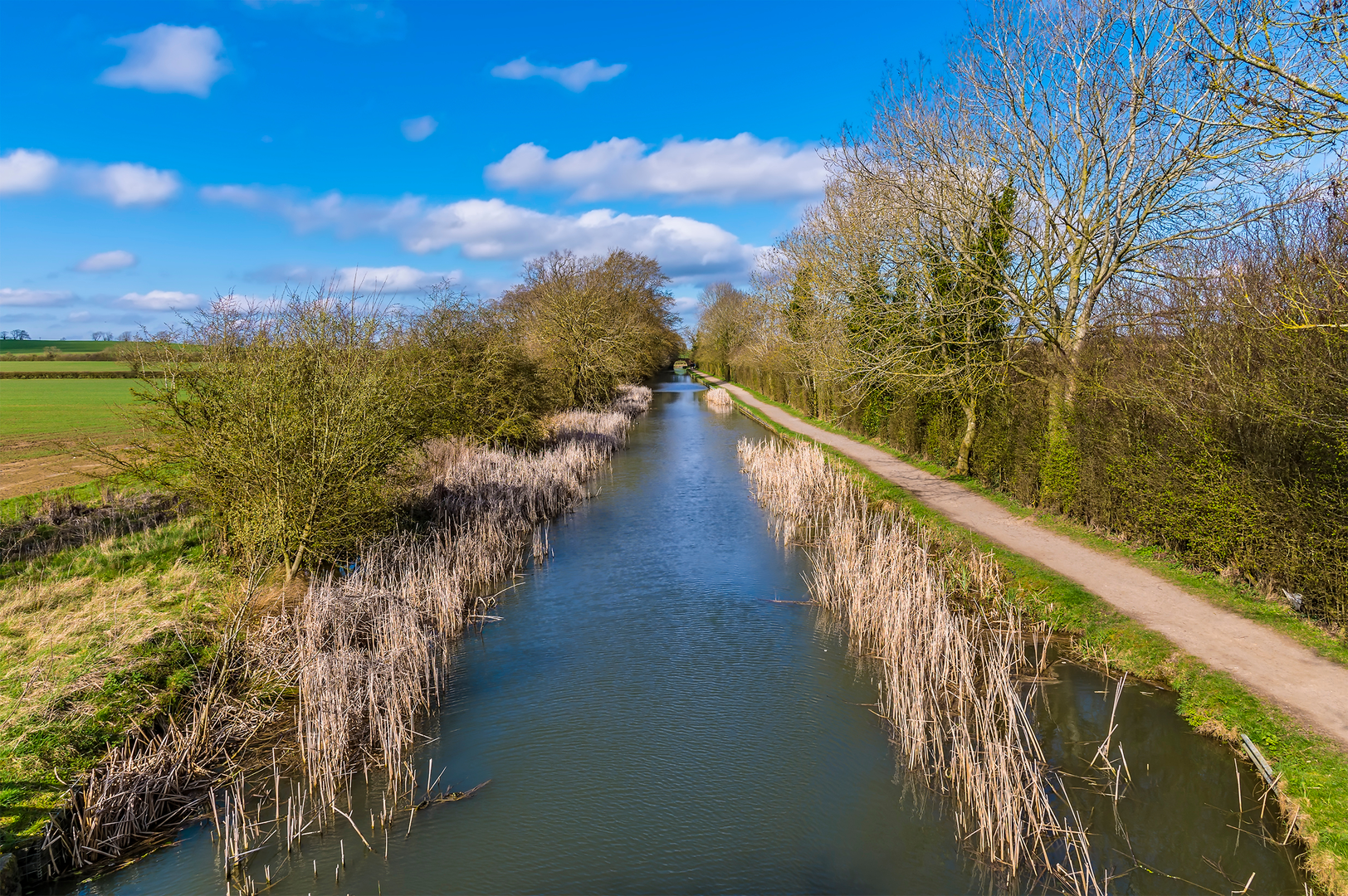 An image depicting the trail Foxton Locks - Grand Union Canal and Foxton and its surrounding area.