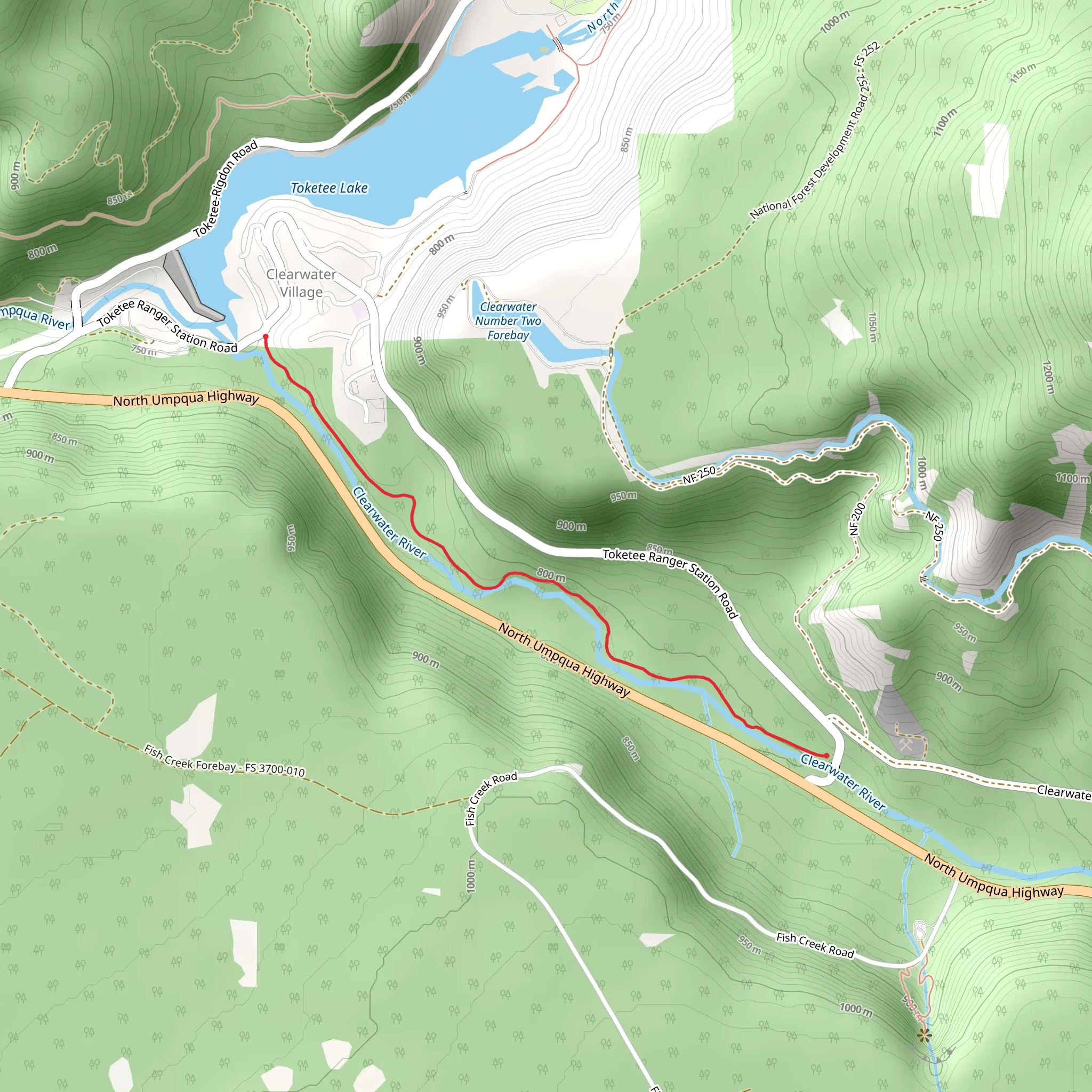 Clearwater River Trail mobile static map