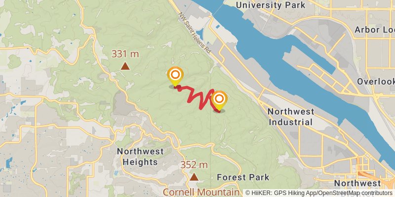 Wildwood Trail alt 2 Map