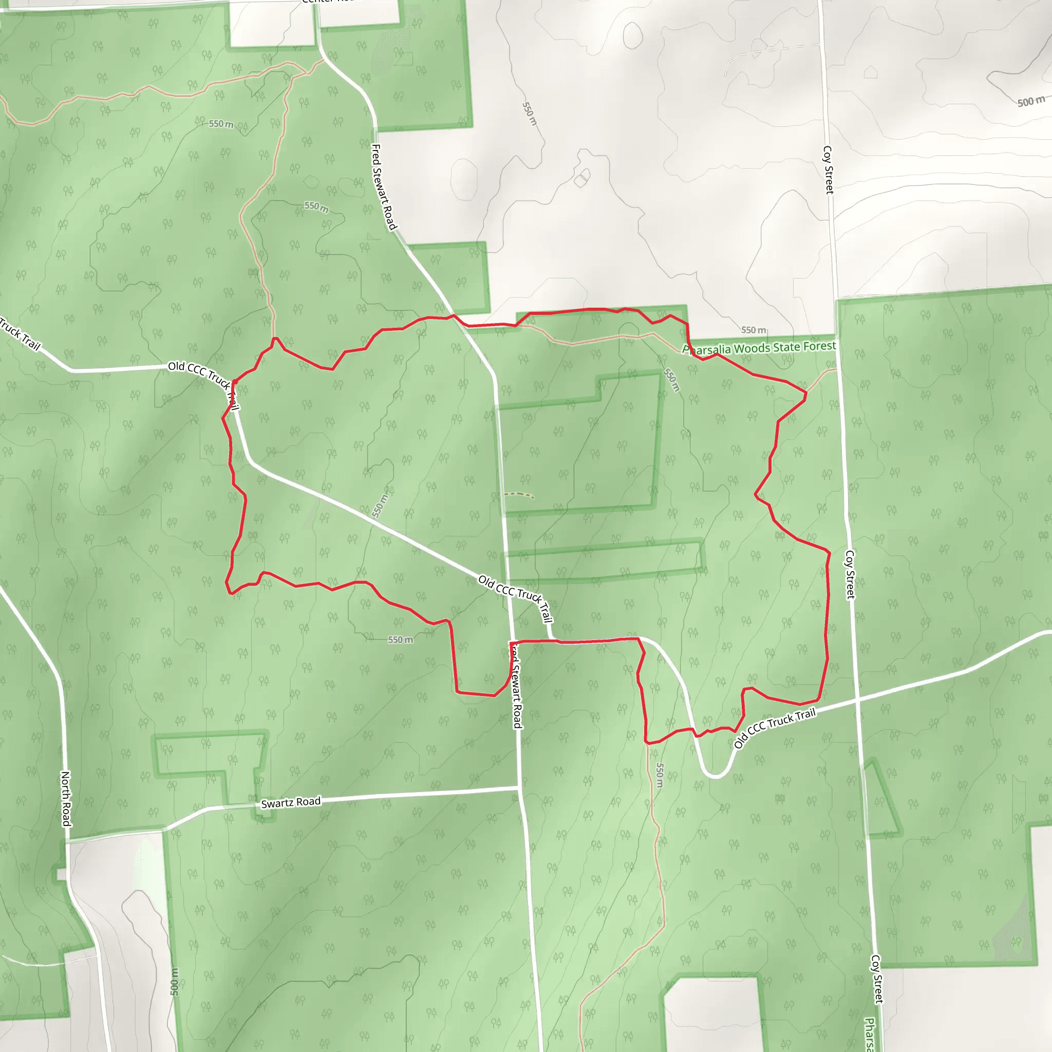 Blue Loop - Pharsalia mobile static map