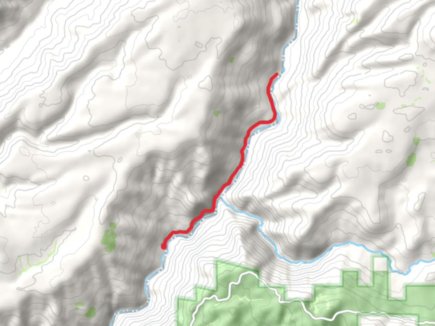 An image depicting the trail Hunters Trail and its surrounding area.