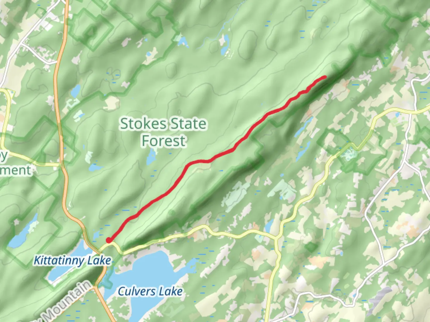 An image depicting the trail Sunrise Mountain and its surrounding area.