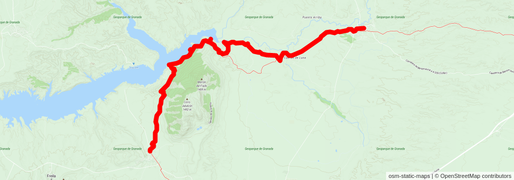 GR 7 - Andalucia stage 18 Map