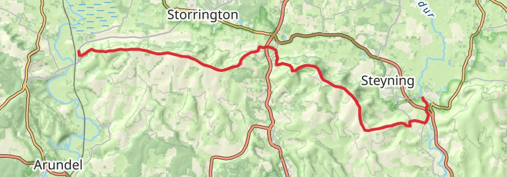 South Downs Way 8-Day Moderate Tour (Hillwalk Tours) stage 2 Map