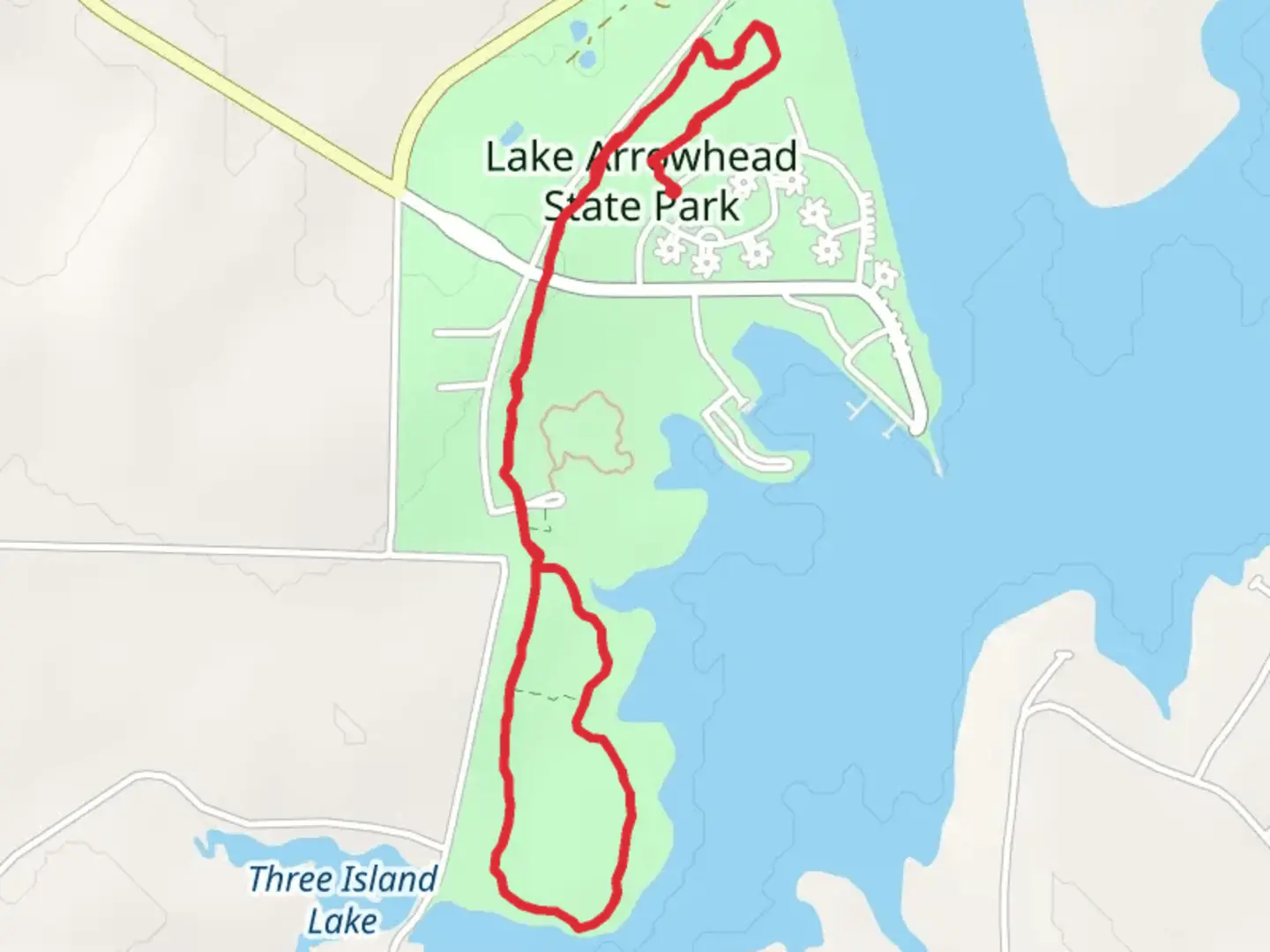 An image depicting the trail Mesquite Ridge Trail and Onion Creek Loop Trail and its surrounding area.