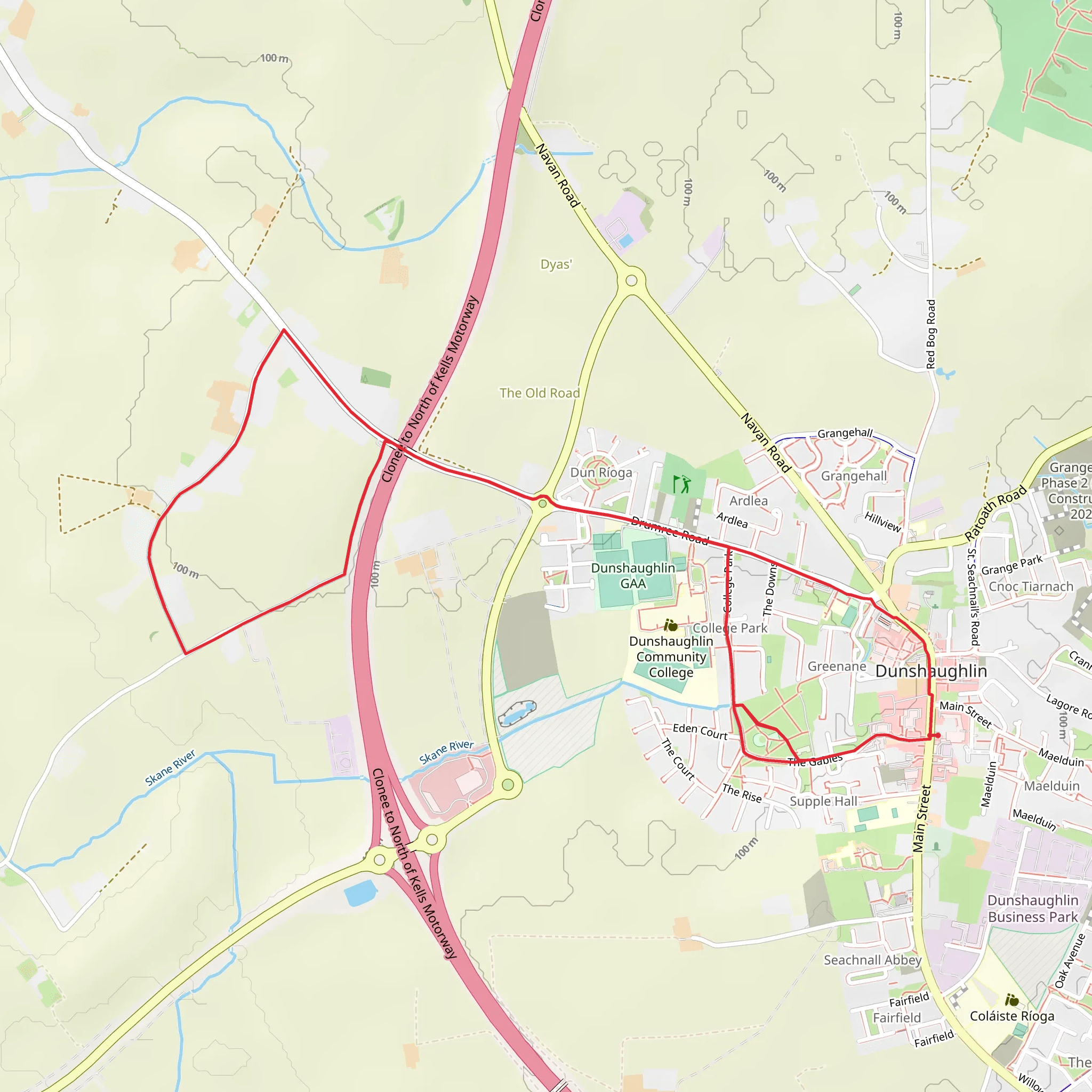 Dunshaughlin Loop mobile static map