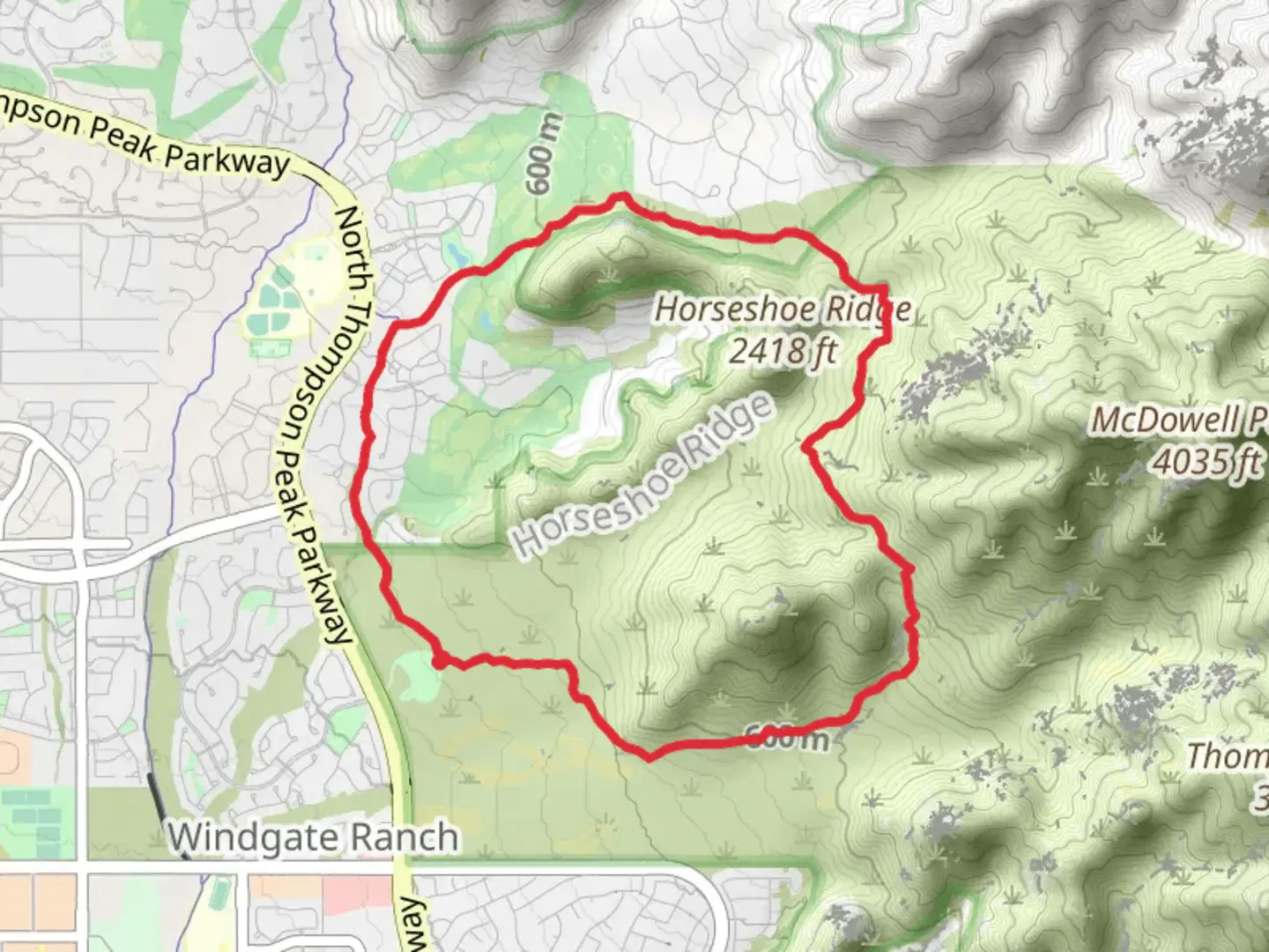 An image depicting the trail Desert Park and Gateway Loop Trail and its surrounding area.