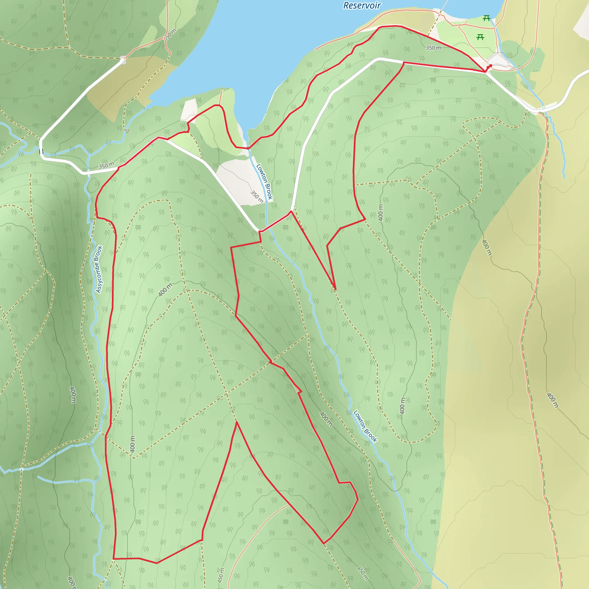 Fernworthy Forest Walk mobile static map