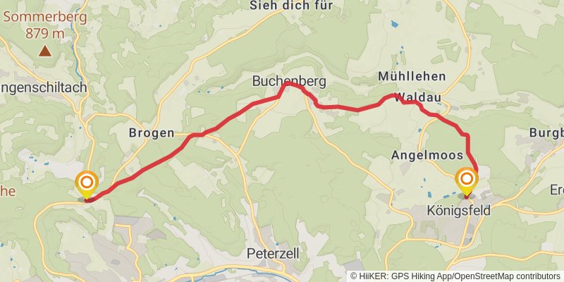 Querweg Lahr - Rottweil stage 5 Map