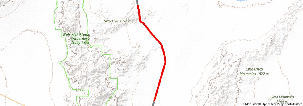 American Discovery Trail South Route stage 326 Map