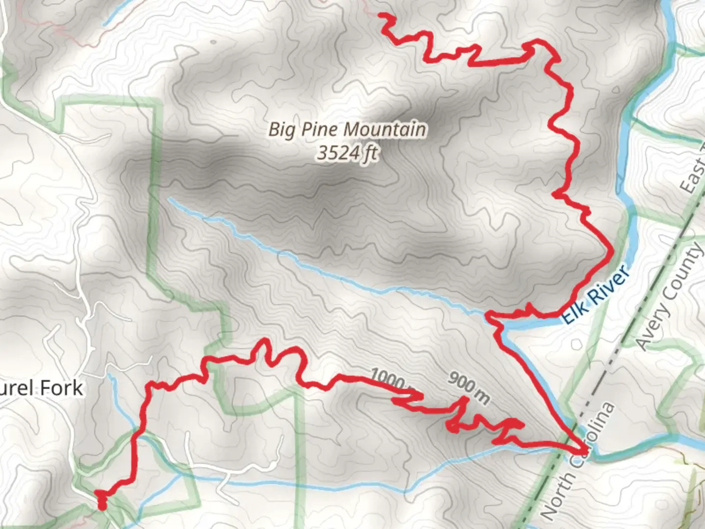 An image depicting the trail Mountaineer Campsites via Appalachian Trail and its surrounding area.