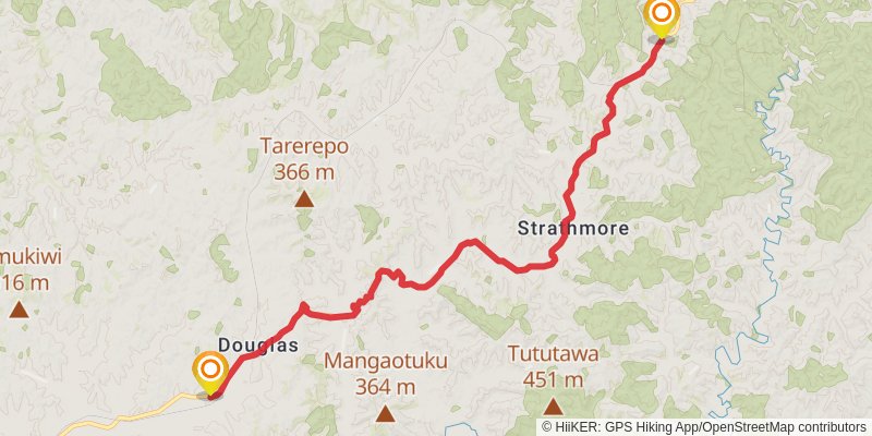 Forgotten World Highway stage 8 Map