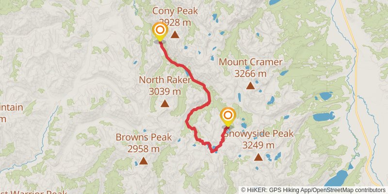Sawtooth Loop Trail stage 4 Map