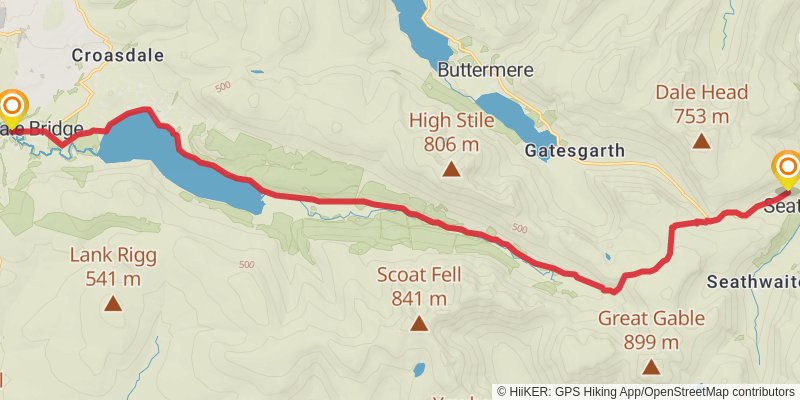 St Bega's Way stage 2 Map