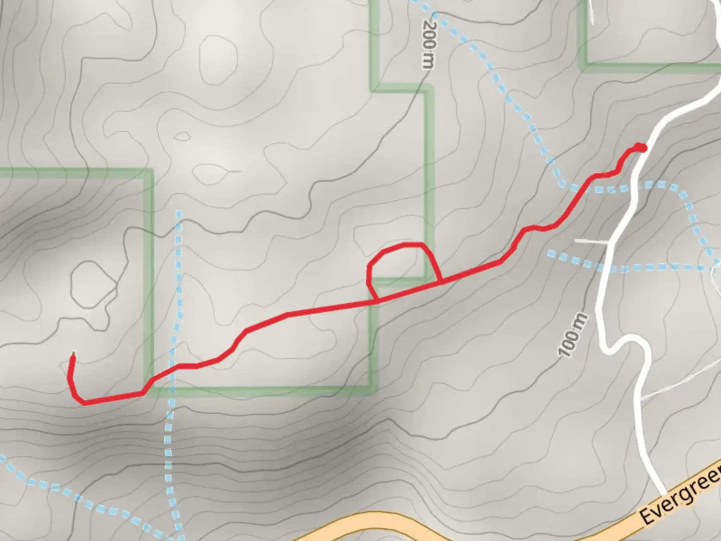 An image depicting the trail Barrow Pit and its surrounding area.