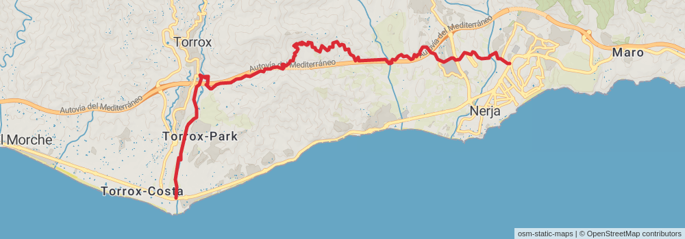 GR 249 Gran Senda de Málaga stage 4 Map