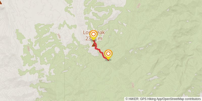 Pine Springs to McKittrick Canyon spur 3 Map