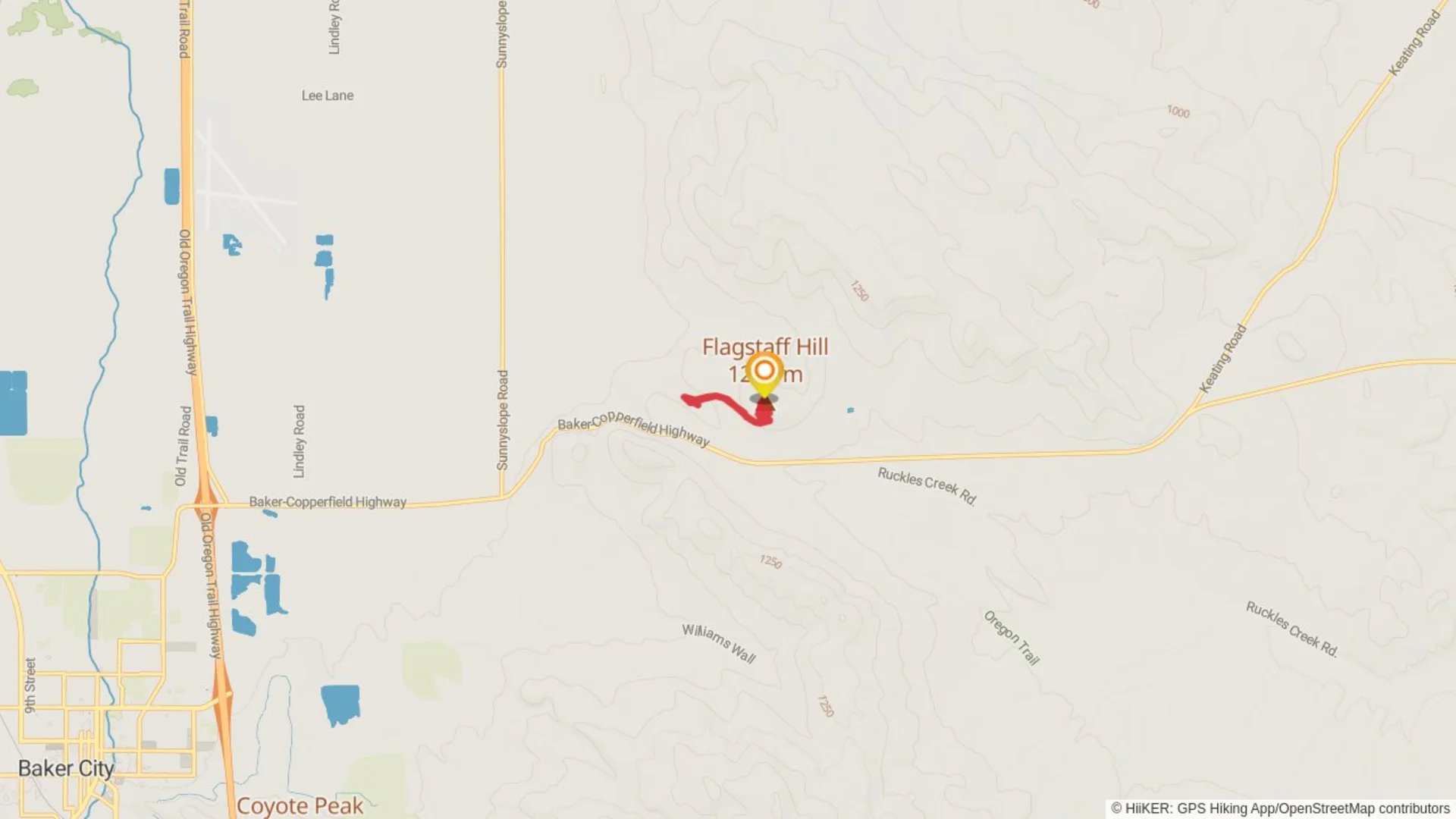 An image depicting the trail Oregon Trail Ruts Loop via Ascent Trail and its surrounding area.