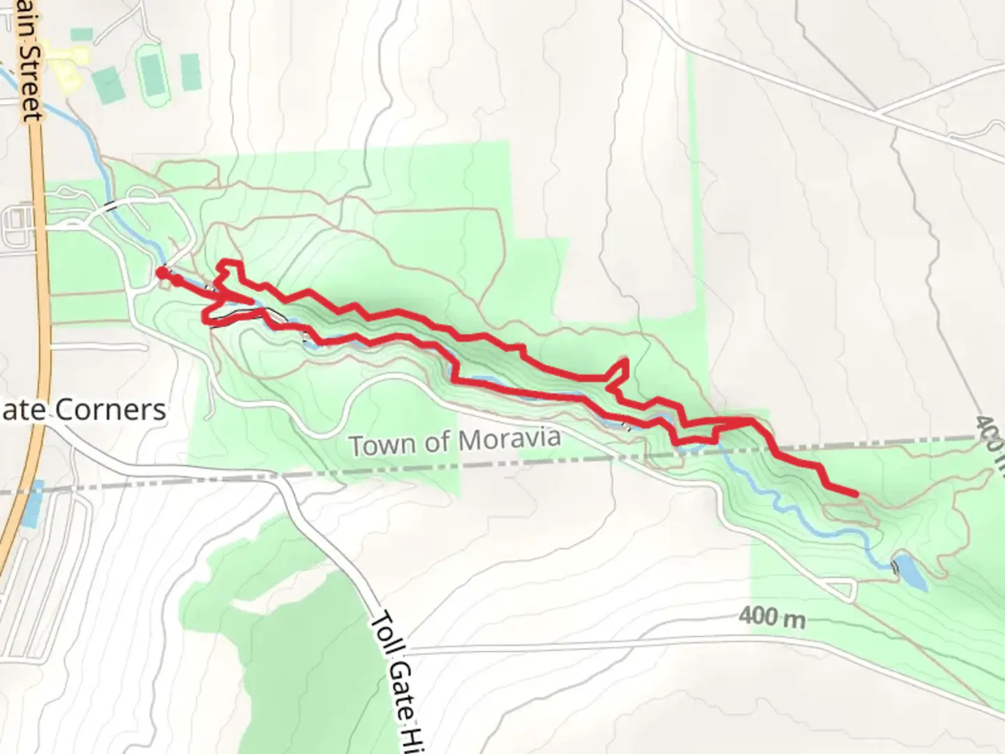 An image depicting the trail Dry Creek Loop and its surrounding area.