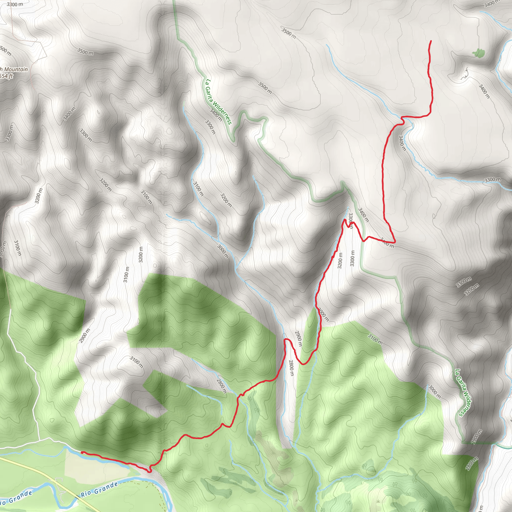 Farmers Creek Trail mobile static map