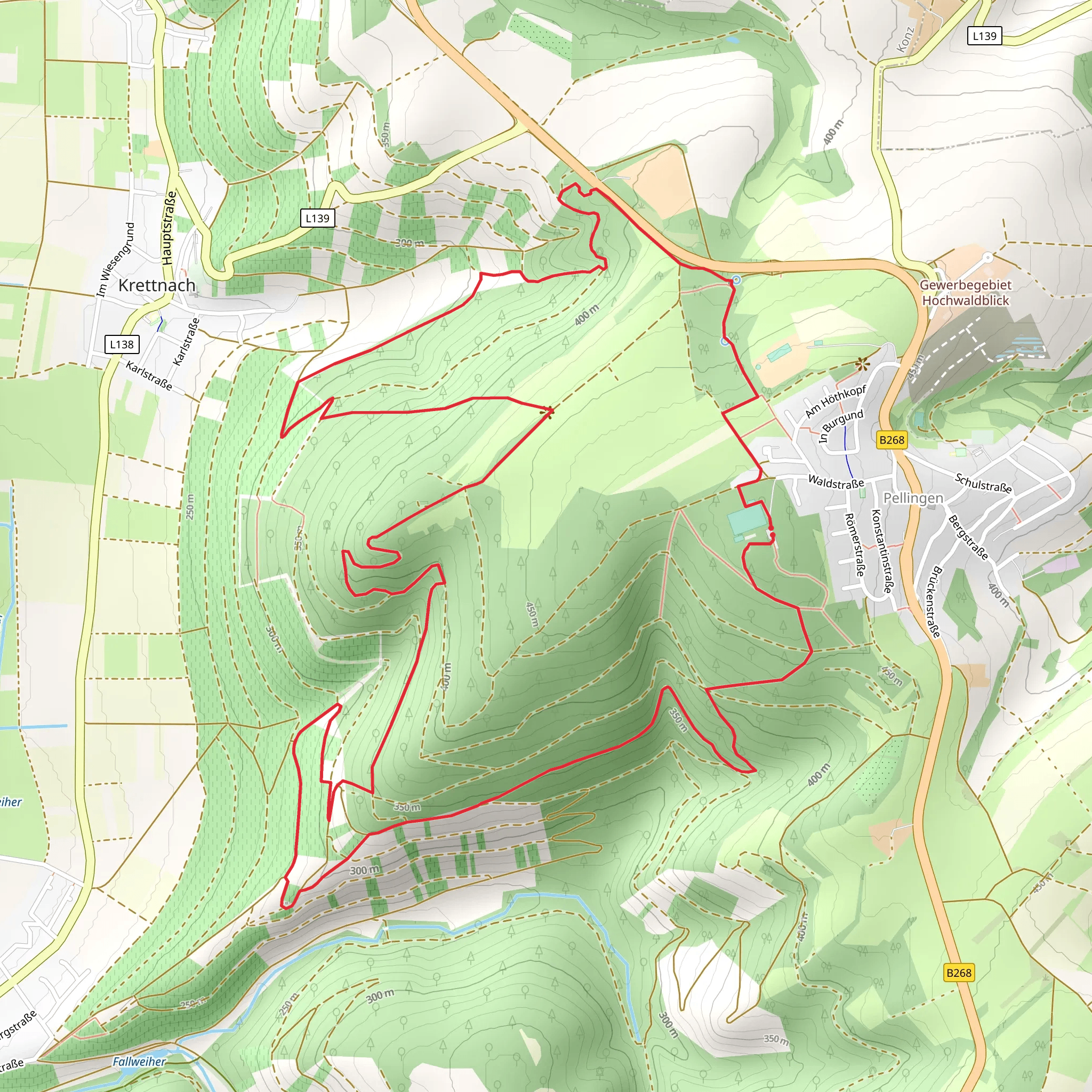 Huttkopf and Karlskopf Loop mobile static map