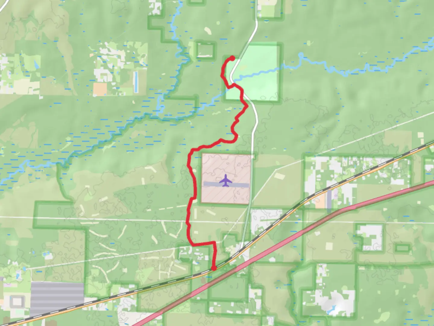 An image depicting the trail Juniper Creek Trail from Harold and its surrounding area.