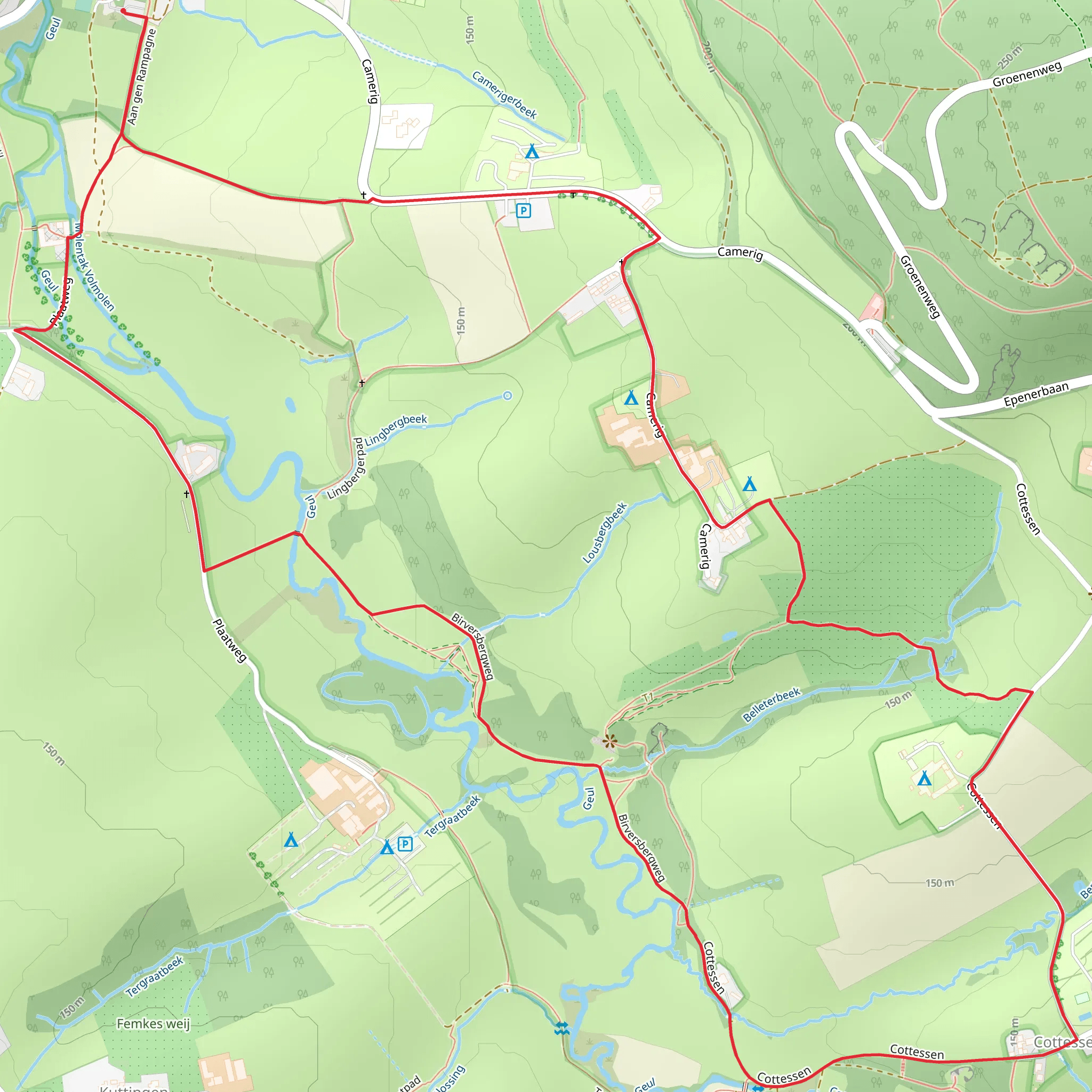 Cottessen and Vaals Loop mobile static map