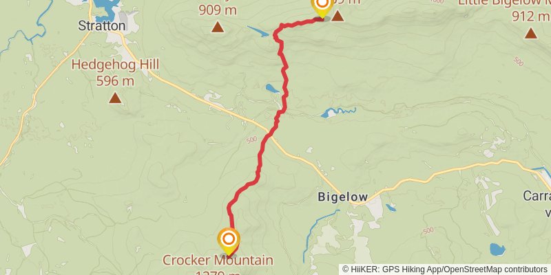 Appalachian Trail - Maine stage 10 Map