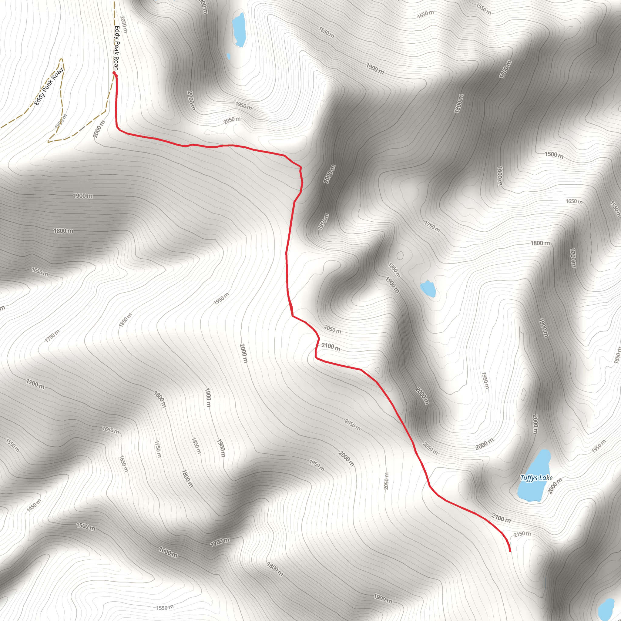 Eddy Ridge Trail mobile static map