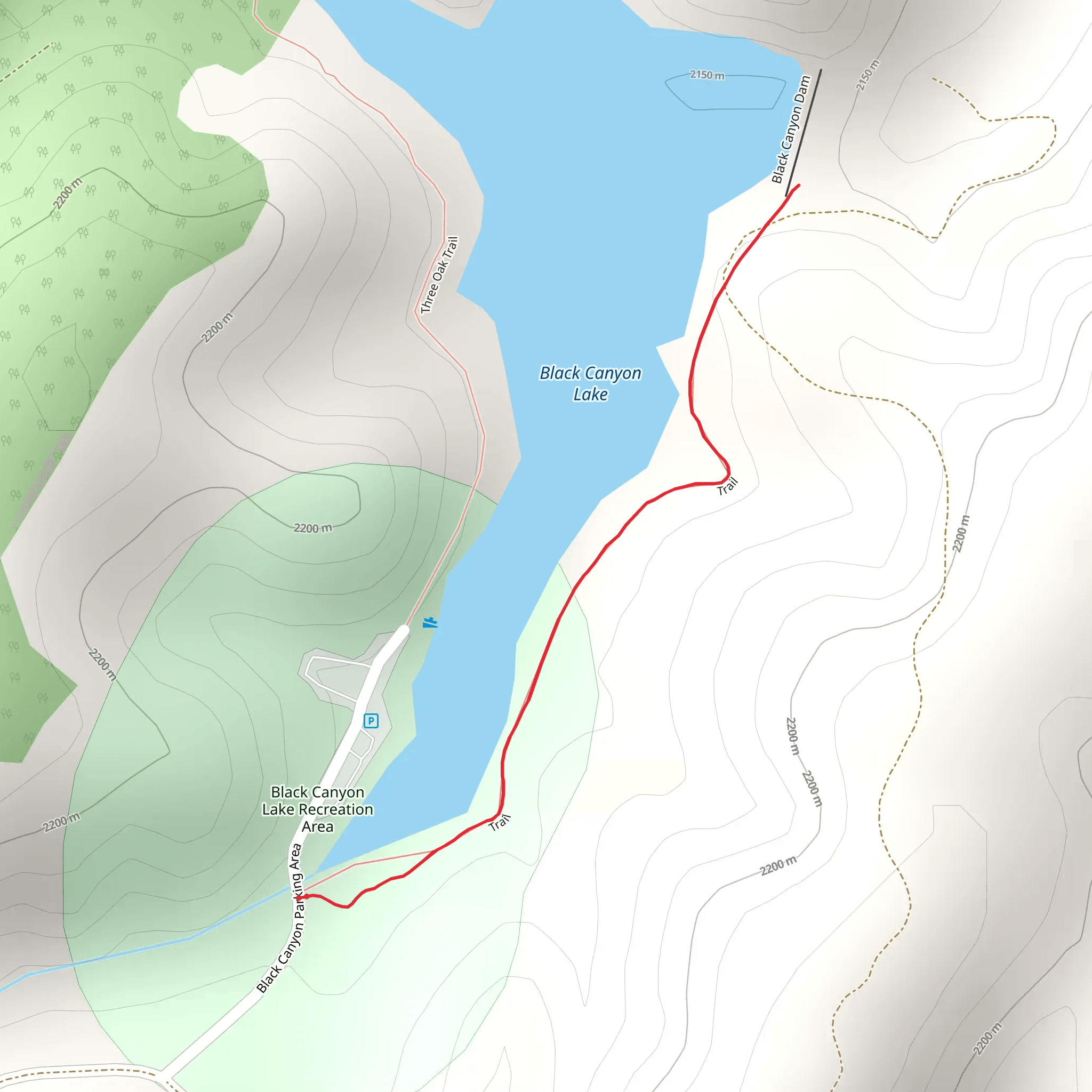 Rocky Bluff Trail mobile static map