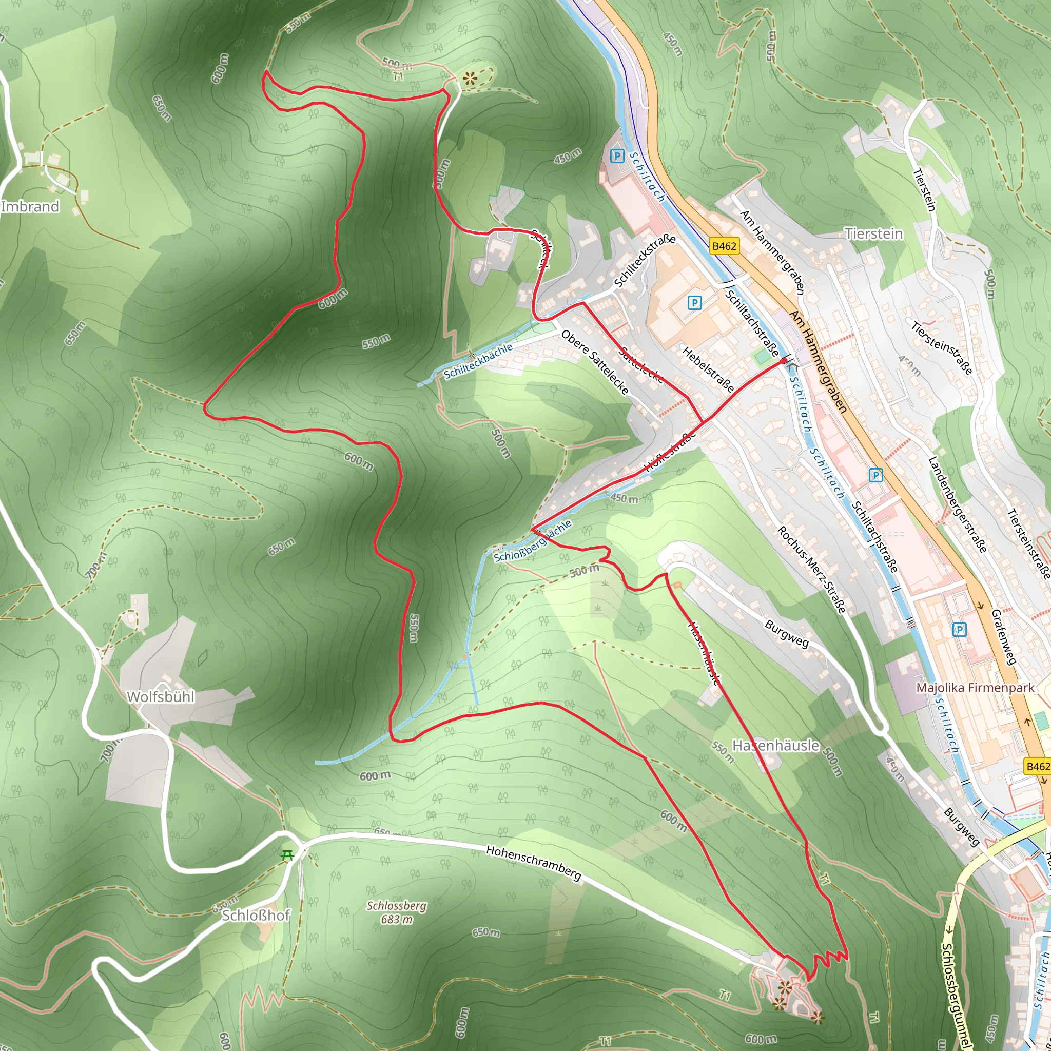 Hasenhaeusle - Eretkapelle mobile static map