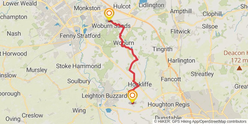 St Bernard's Way stage 24 Map