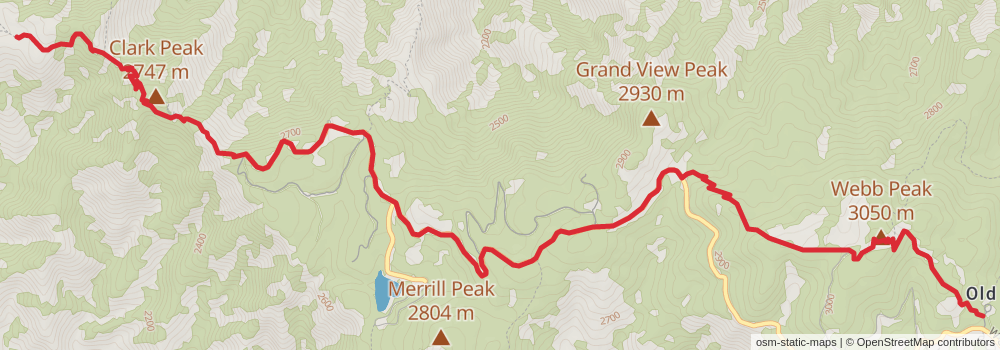 Grand Enchantment Trail stage 20 Map