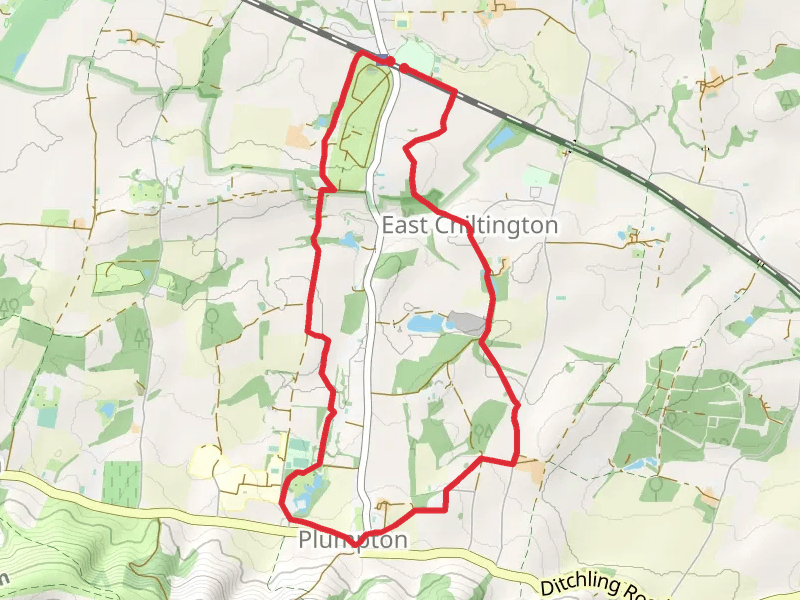 Plumpton Walk mobile static map